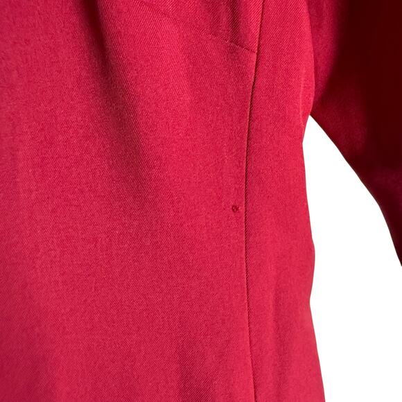 M.M. LaFleur Emily Rhubarb Red Square Neck A-Line Office Mini Dress 4 - Picture 11 of 14